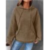 Fashion Waffle Hoodie Sweater Women's Casual