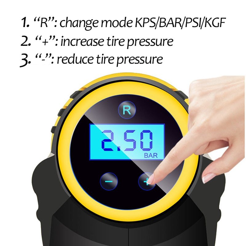 Portable Digital LED Smart Car Air Compressor Pump