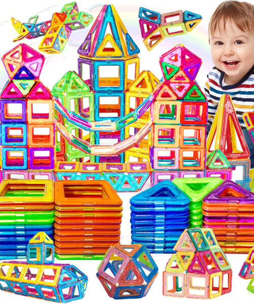 Magnetic Building Blocks Toys Kids DIY Construction Set