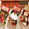 Christmas Stocking Socks Snowman Santa Elk