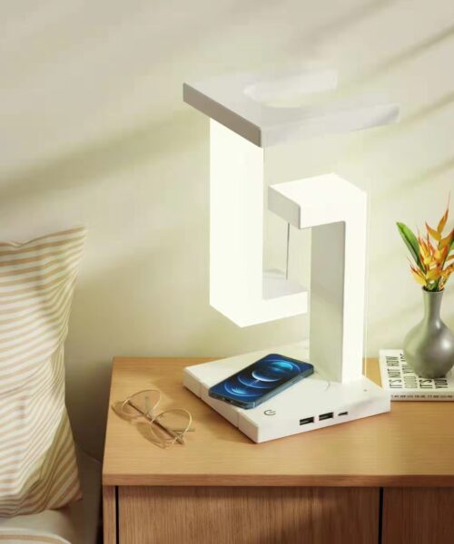 Wireless Charging Floating Table Lamp for Home Bedroom