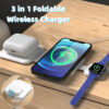 3-in-1 Magnetic Foldable Wireless Charging Station