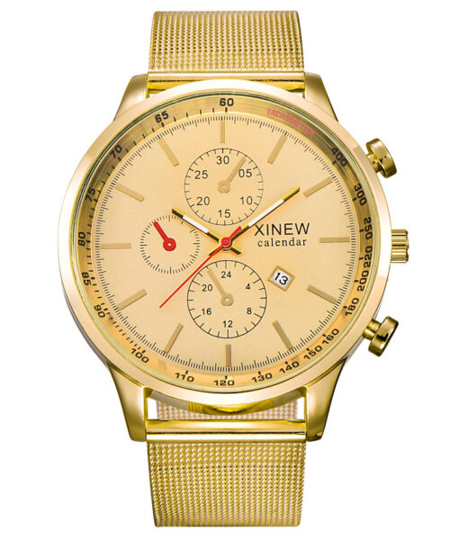 Men's Watch Fashion Stainless Steel Date Quartz Watch