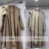Green Alpaca Wool Sweater Coat Thickened Loose