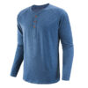 Plus Size Men's Clothing Henley Shirt Men's Long Sleeve