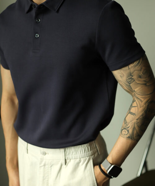 Men's Polo Shirt Lapel Young Business Short Sleeve