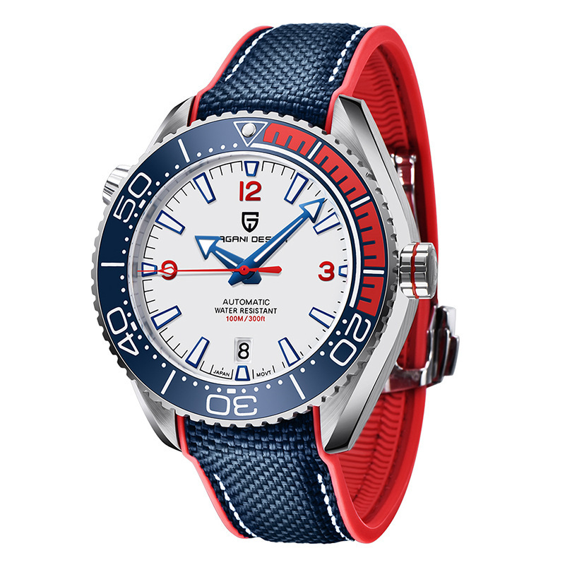 Rotatable Digital Watch Bezel Luminous Men's Mechanical