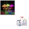 LED Mushroom Night Light Wall Socket Lamp EU US Plug