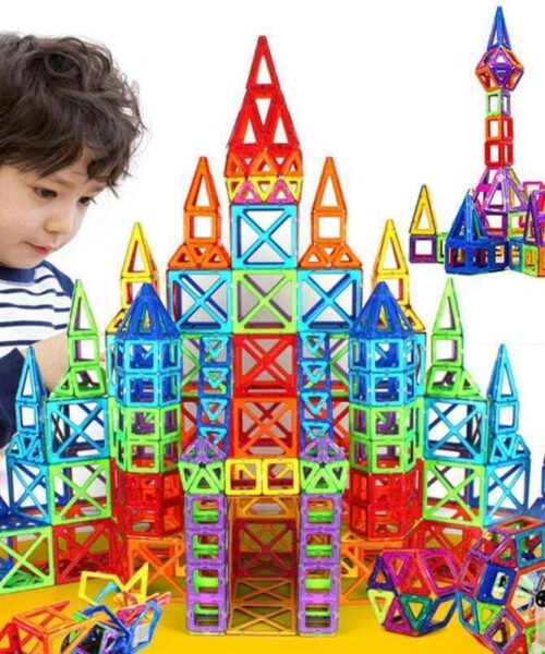 Magnetic Building Blocks Toys Kids DIY Construction Set