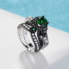 Personalized Punk Retro Couple Rings Set