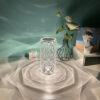 Nordic Crystal USB Table Lamp Touch Dimming Rose Projector
