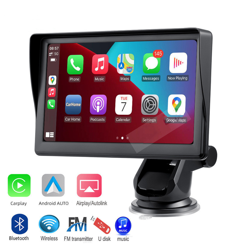 7 IPS Car Screen Wireless CarPlay Navigation Projection