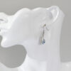 Blue and White Ceramic Chinese Tea Cup with Ear Hook