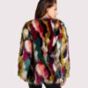 Winter Color Faux Fur Coats Women Elegant