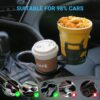 Car Cup Holder 360° Rotatable with Organizer Storage