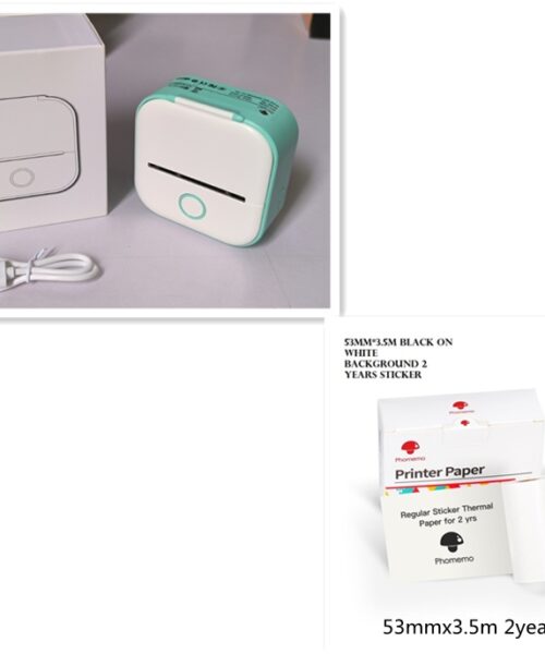 Mini Thermal Label Printer Bluetooth for Home & Students