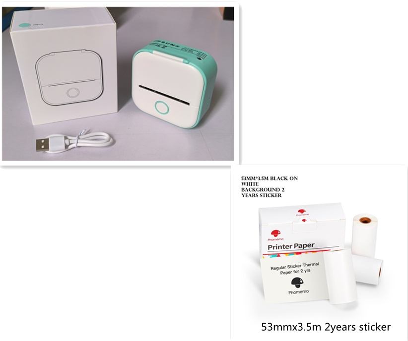 Mini Thermal Label Printer Bluetooth for Home & Students