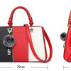 Women's Hairball Ornaments Patchwork Crossbody Handbag