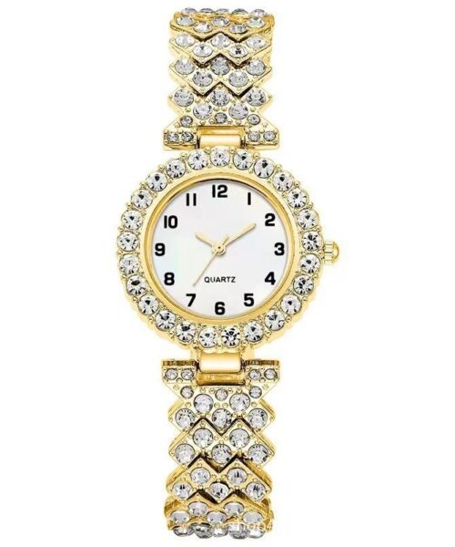 Luxury Women's Watch Set Silver Strap Quartz Bracelet Gift