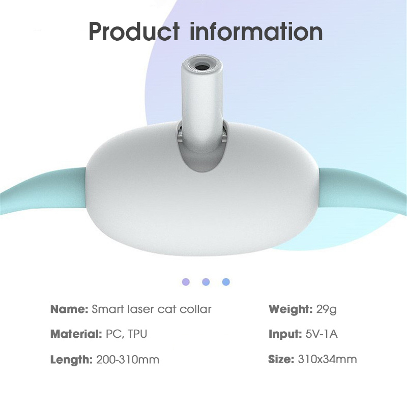 Automatic Cat Toy Smart Laser Teasing Cat Collar Electric USB Charging