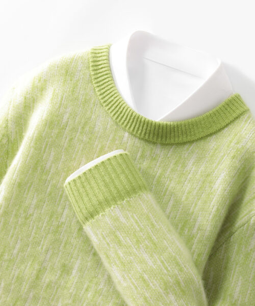 Seven-pin Thick Round Neck Woolen Sweater For Men