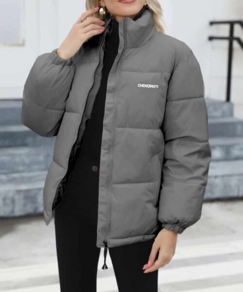 Winter Coat Women Casual Windproof Down Cotton Coat Warm Thickened