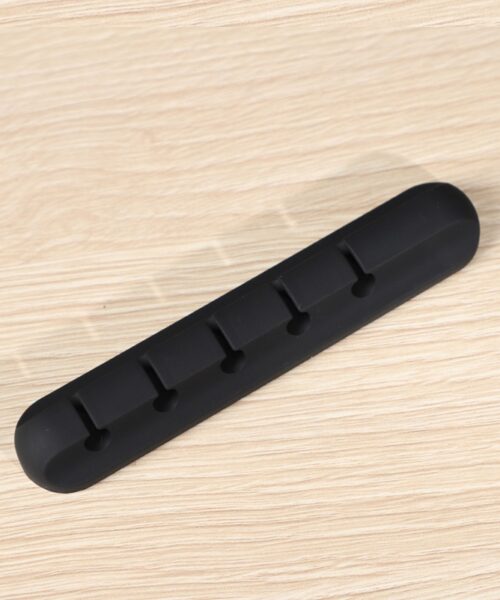 Silicone storage cable management cable clamp