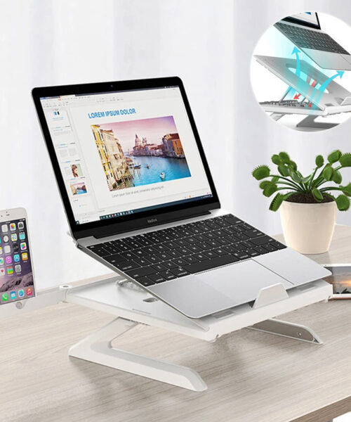 Portable Folding Laptop Stand with Aluminum Alloy Base
