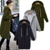 Hooded long-sleeved winter sweater women's