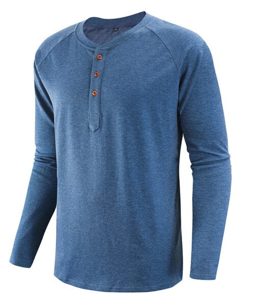 Plus Size Men's Clothing Henley Shirt Men's Long Sleeve