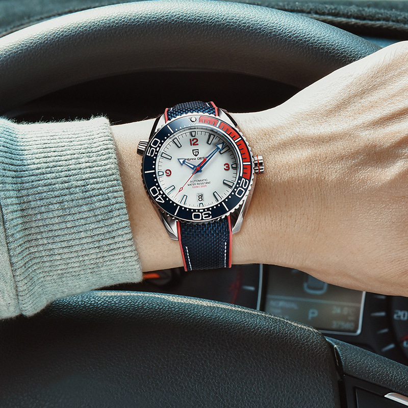 Rotatable Digital Watch Bezel Luminous Men's Mechanical