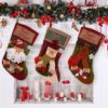 Christmas Stocking Socks Snowman Santa Elk
