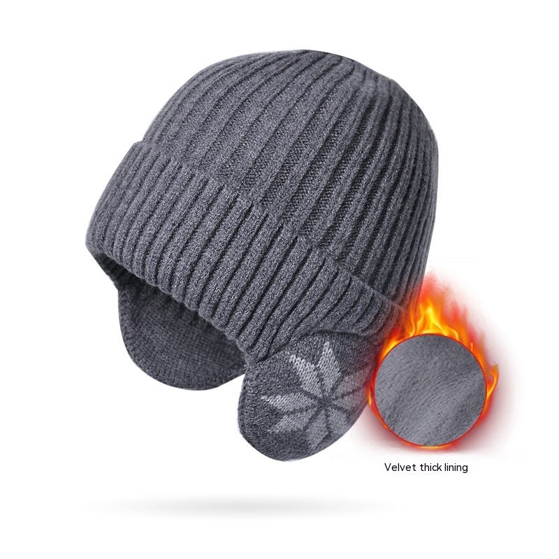 Men's Thermal Woolen Winter Cap Fleece Lined