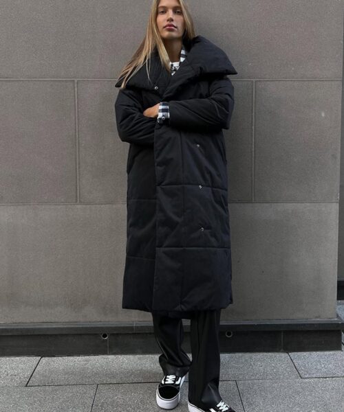 Fashion Large Lapel Long Coat Winter Warm Cotton Jacket