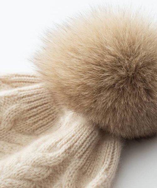 Autumn And Winter New Cashmere Ear Protection Twisted Thickened Solid Color Wool Knitted Hat