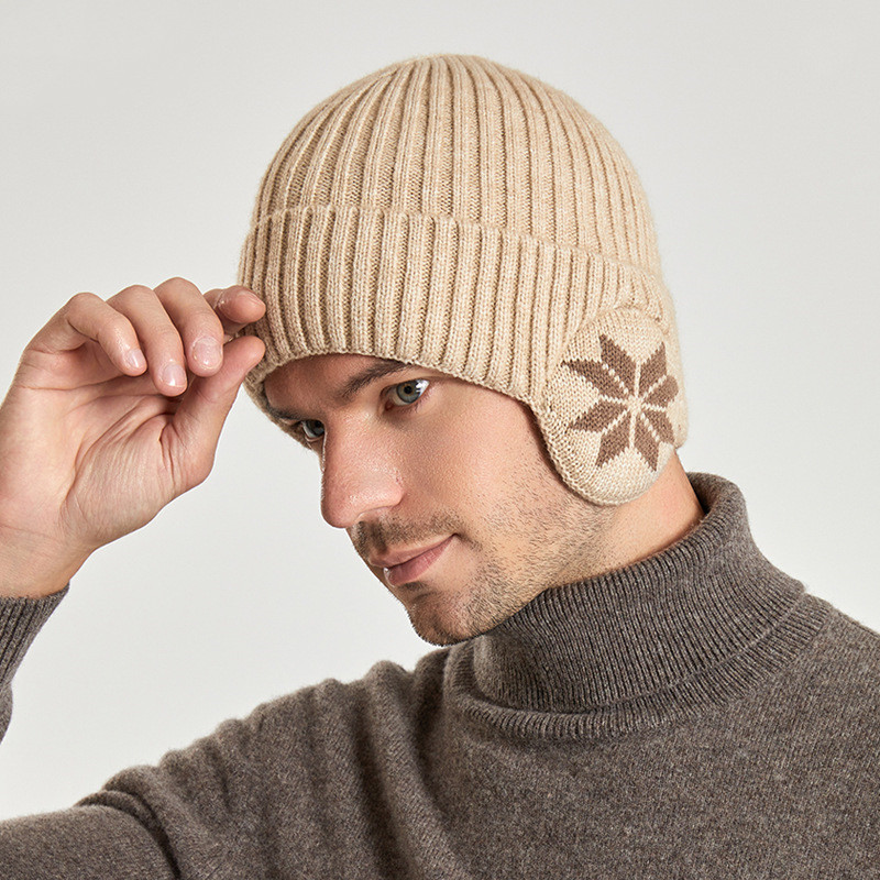 Men's Thermal Woolen Winter Cap Fleece Lined