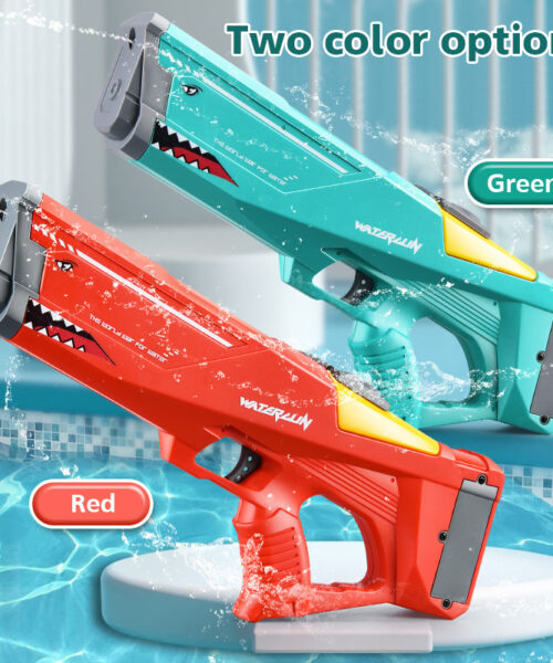 Electric Shark Water Gun High Pressure Summer Toy Kids Adults