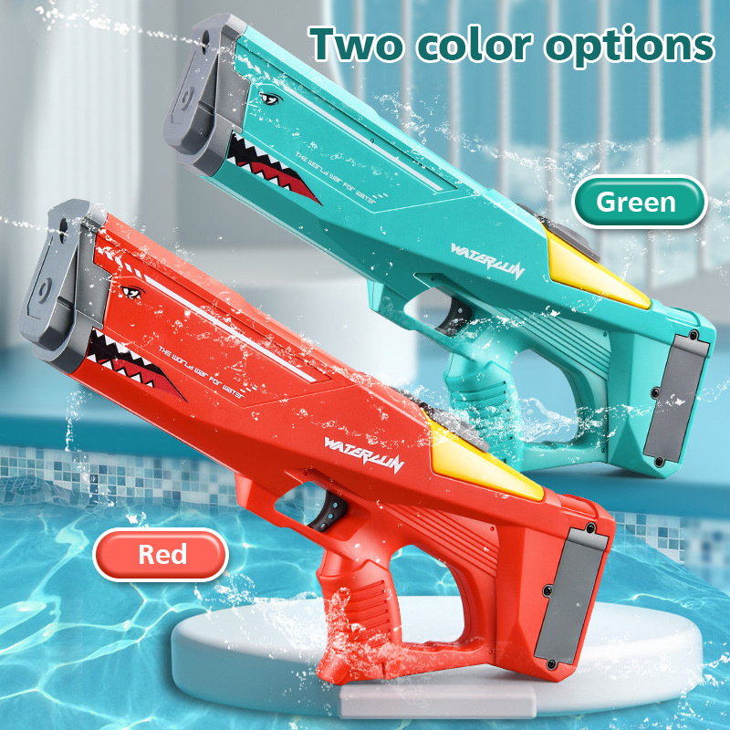 Electric Shark Water Gun High Pressure Summer Toy Kids Adults