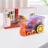 Electric Domino Train Toy with Building Blocks
