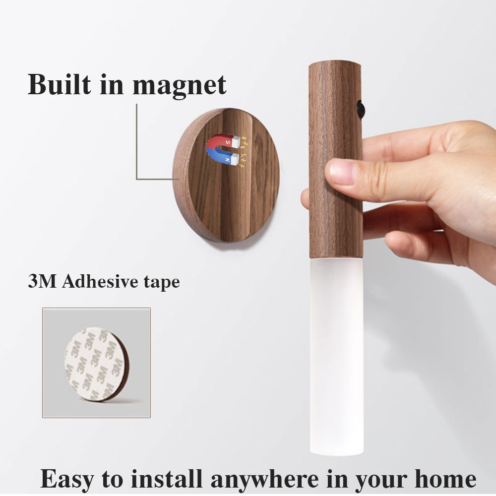 LED USB Magnetic Wireless Night Light with PIR Motion Sensor
