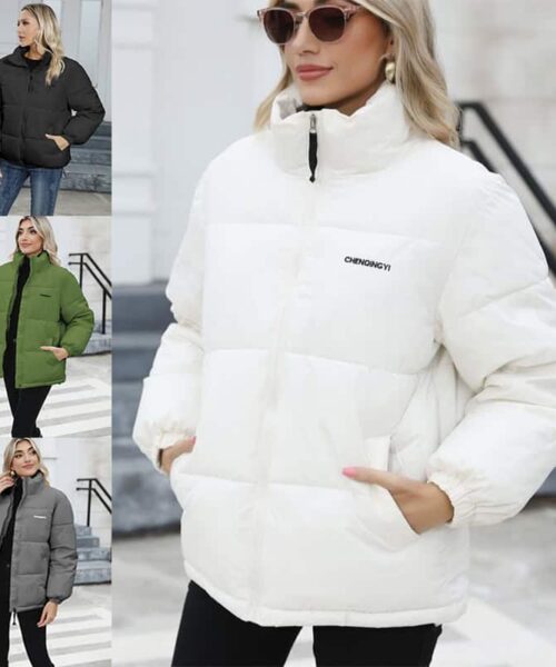 Winter Coat Women Casual Windproof Down Cotton Coat Warm Thickened