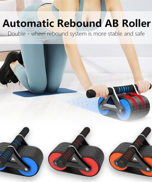 Ab Wheel Roller Automatic Rebound Waist Trainer for Home