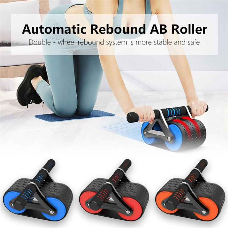 Ab Wheel Roller Automatic Rebound Waist Trainer for Home