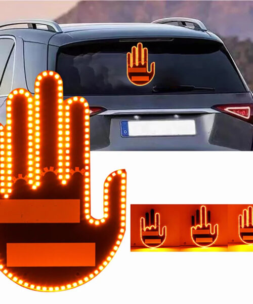 LED Gesture Light for Cars - Funny Remote-Control Sign
