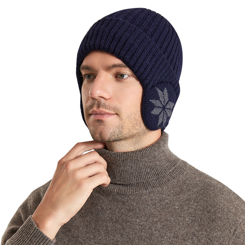 Men's Thermal Woolen Winter Cap Fleece Lined