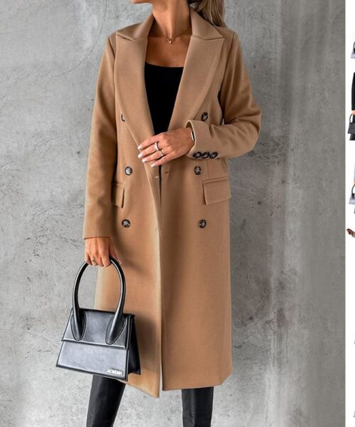 Long Sleeve Lapel Coat Winter Fashion