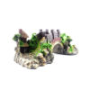 Resin Bridge Arch Bridge Black Red Bridge Fish Tank