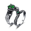 Personalized Punk Retro Couple Rings Set