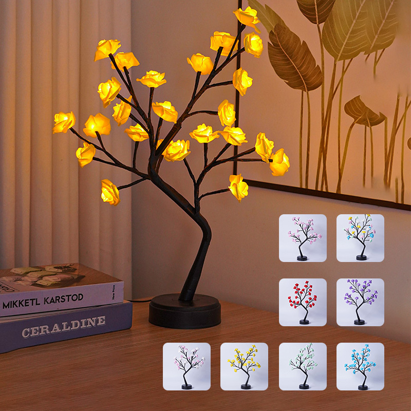 Flower Tree Table Lamp USB Operated Fairy Night Light