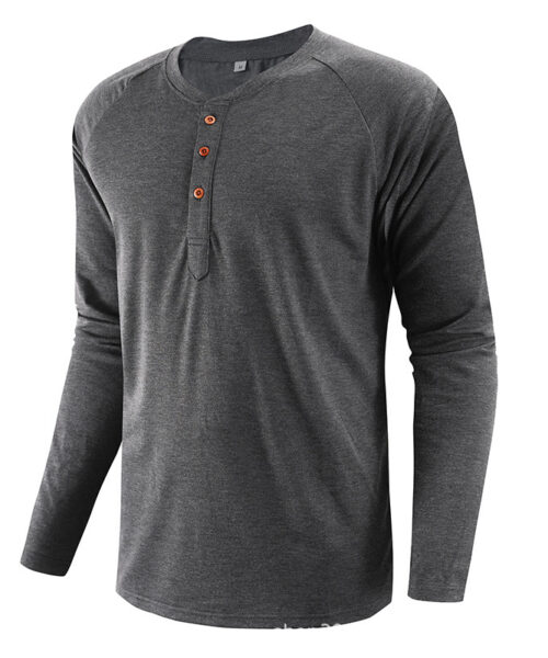 Plus Size Men's Clothing Henley Shirt Men's Long Sleeve